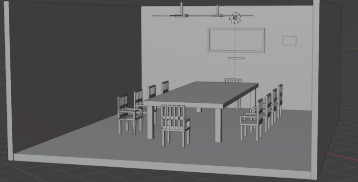 3D Architectural Model of Dining Hall